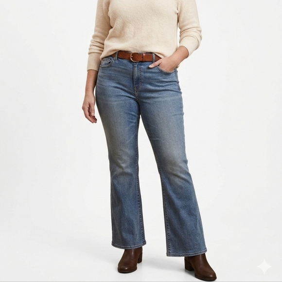 American Eagle Outfitters Denim - American Eagle Outfitters Light Blue Flare Jeans